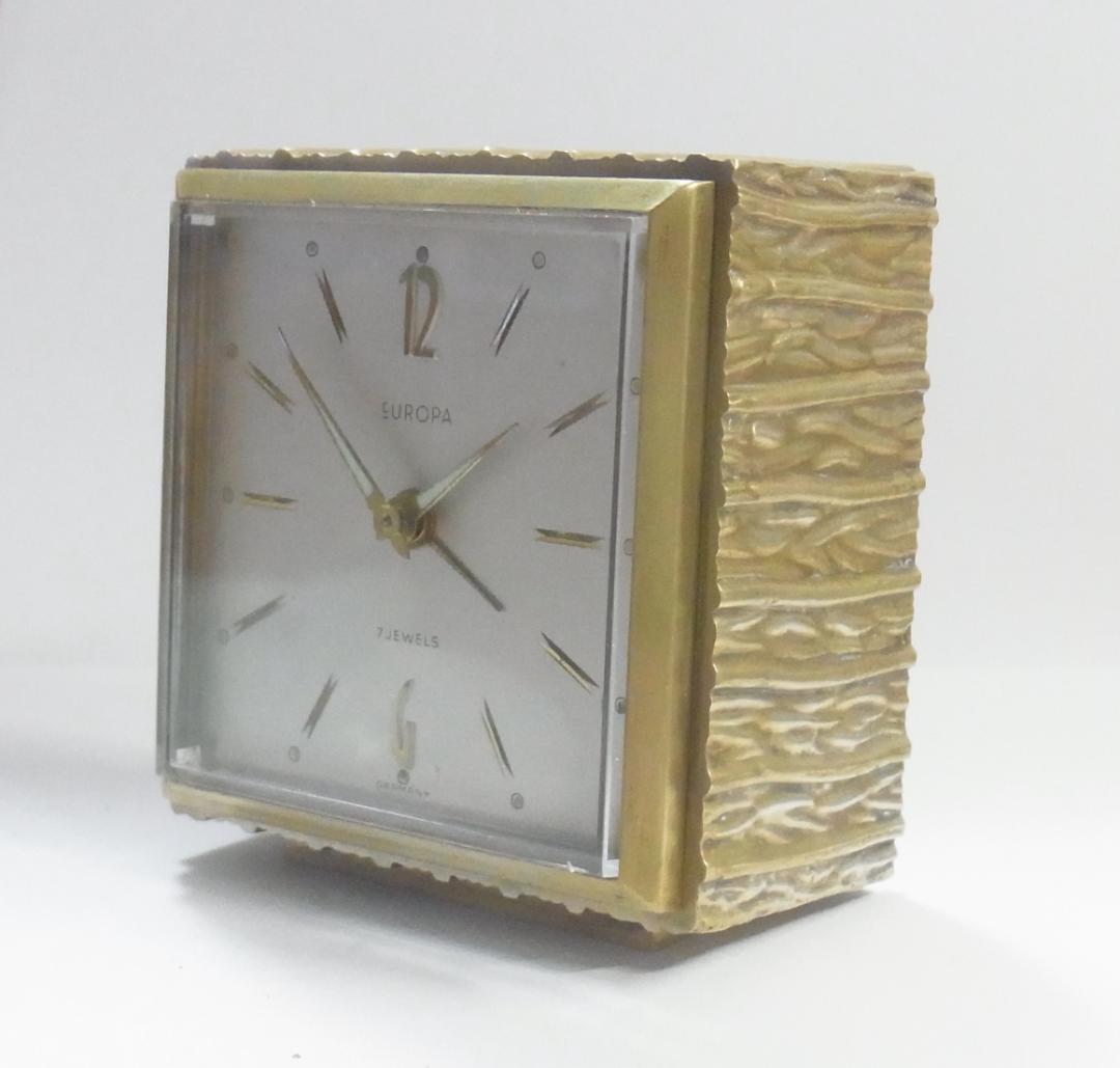 ドイツ製　機械式時計　置時計　EUROPA　稼動品　（出品１）