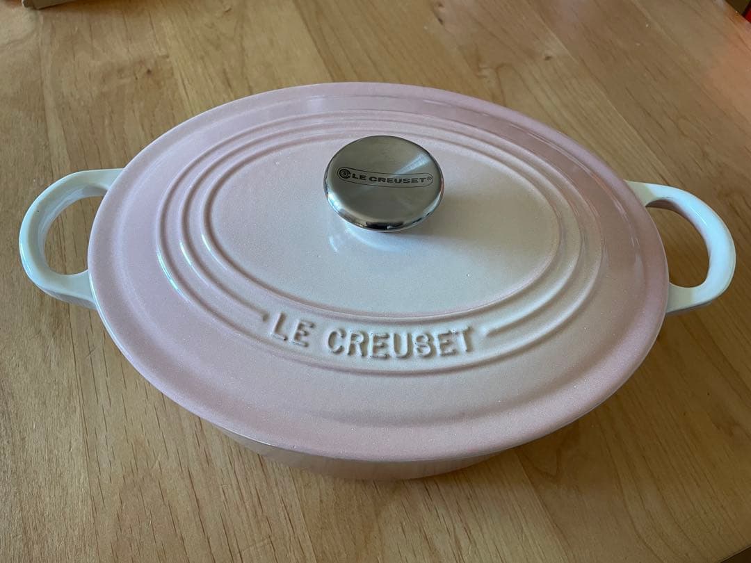 rainbow！ レア　ココットオーバル25cm パウダーピンク★