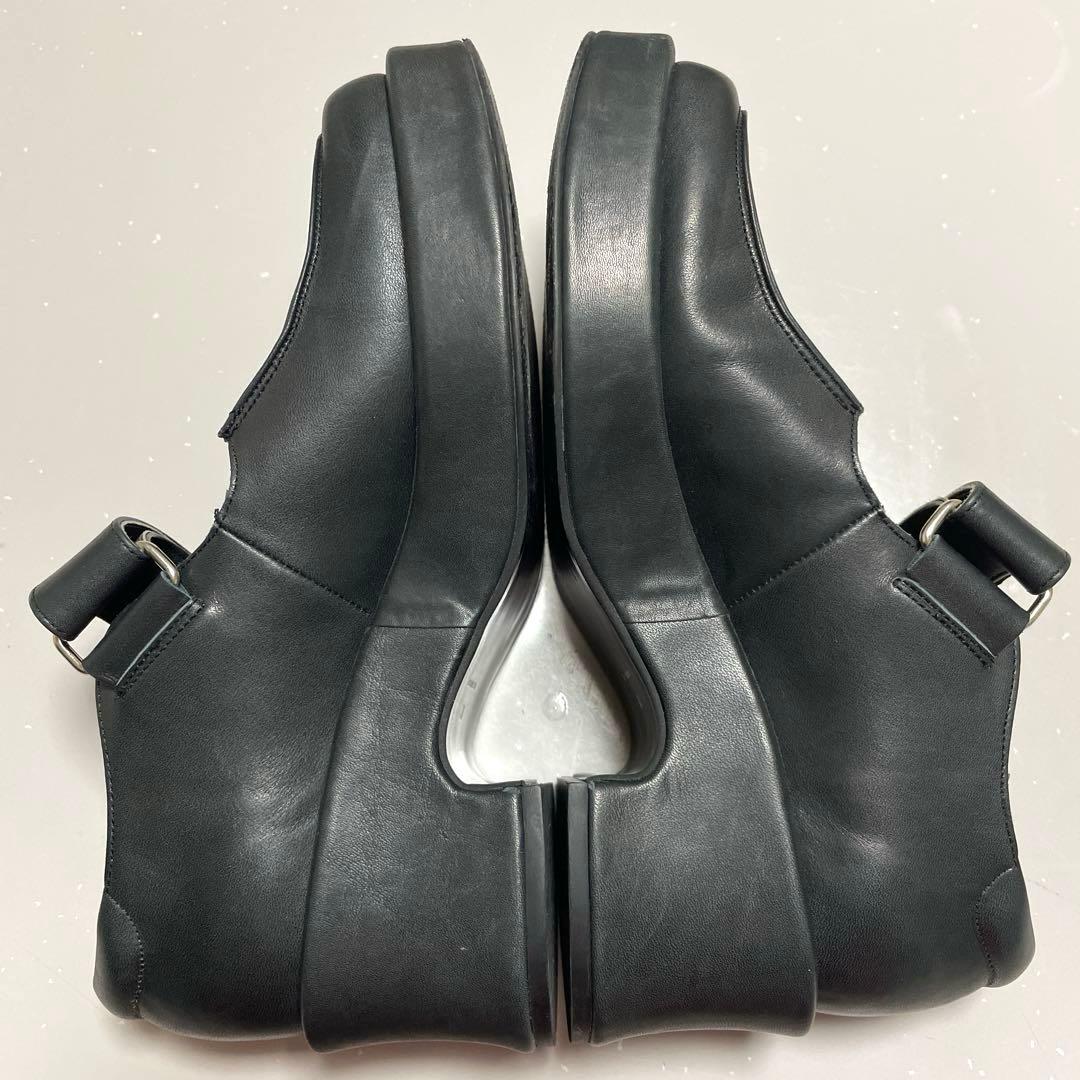 美品⭐️UNTISHOLD アンチショルド LIZA レザーシューズ 黒 日本製