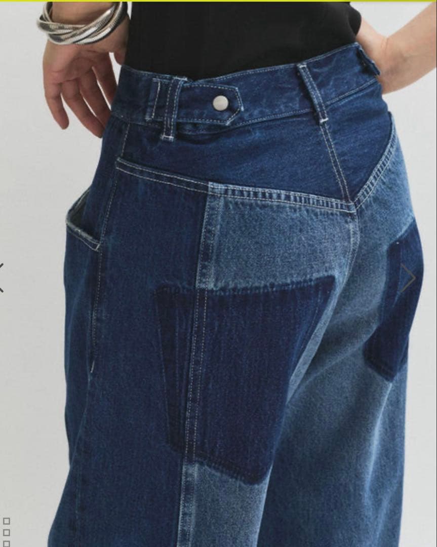 リメイクライクコントラストデニム ADAM ET ROPE' FEMME