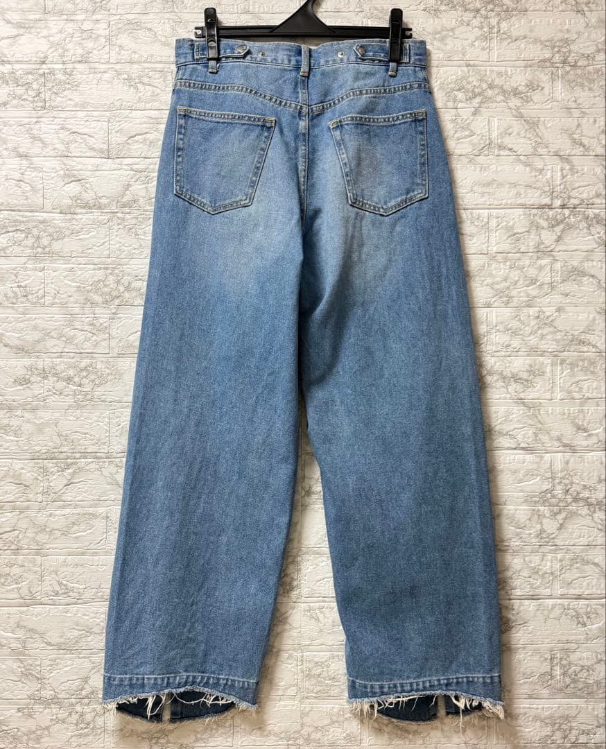 ADAM ET ROPÉ ルーズフィットアジャストデニム サックス 38