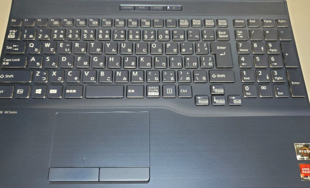 Windowsノート本体 LIFEBOOK AH50 Ryzen7 5700U 20GB 512GB