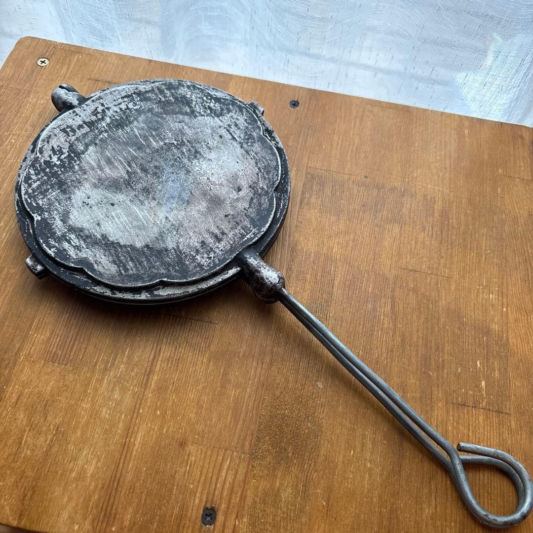 スウェーデン　ワッフル　アンティーク　メーカー　ワッフル型