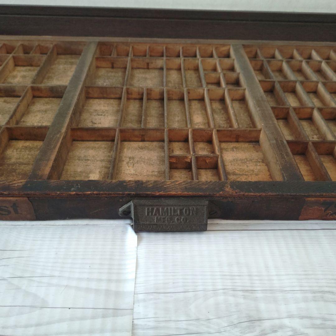 ハミルトン プリンタートレイ アンティーク 活版印刷