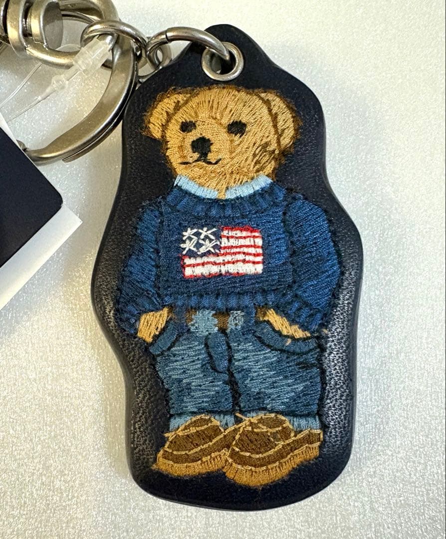 未使用タグ付き　ポロラルフローレン　ポロベアキーリング