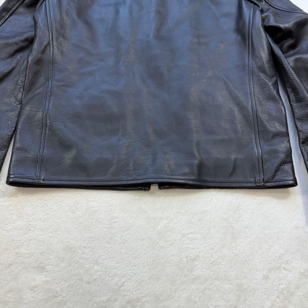 極美品 SCYE サイ 牛革 カウレザー シングルライダース ブラック 38 M