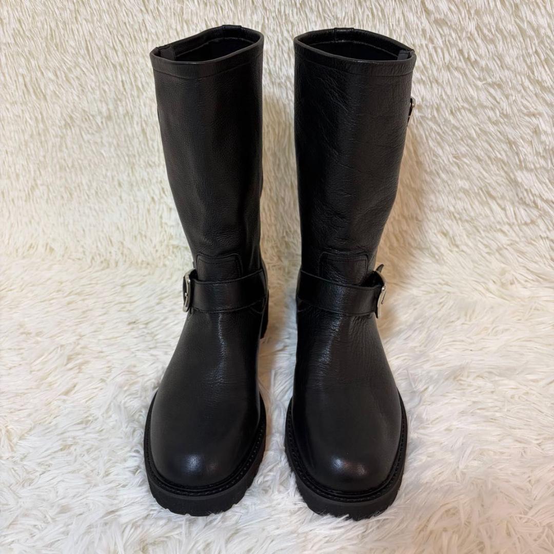 極美品✨ルタロン エンジニアブーツ トラックソール 厚底 軽量 シボ革 LL