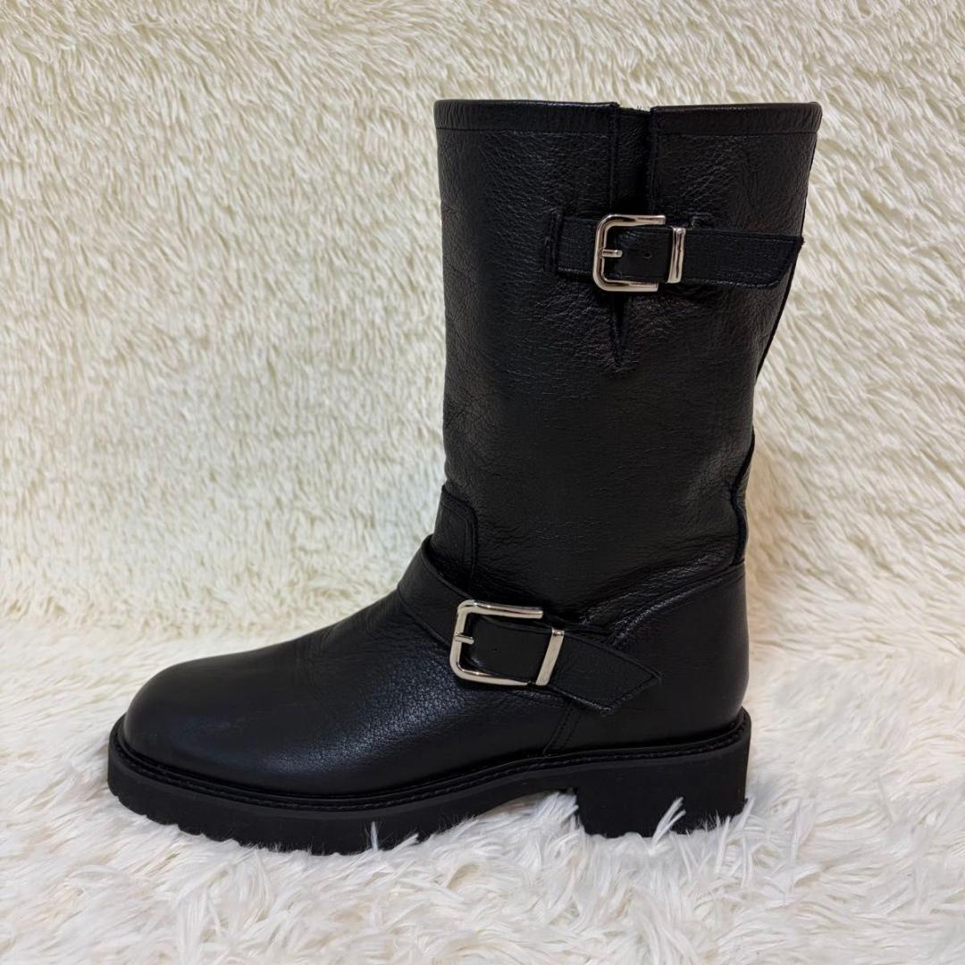 極美品✨ルタロン エンジニアブーツ トラックソール 厚底 軽量 シボ革 LL