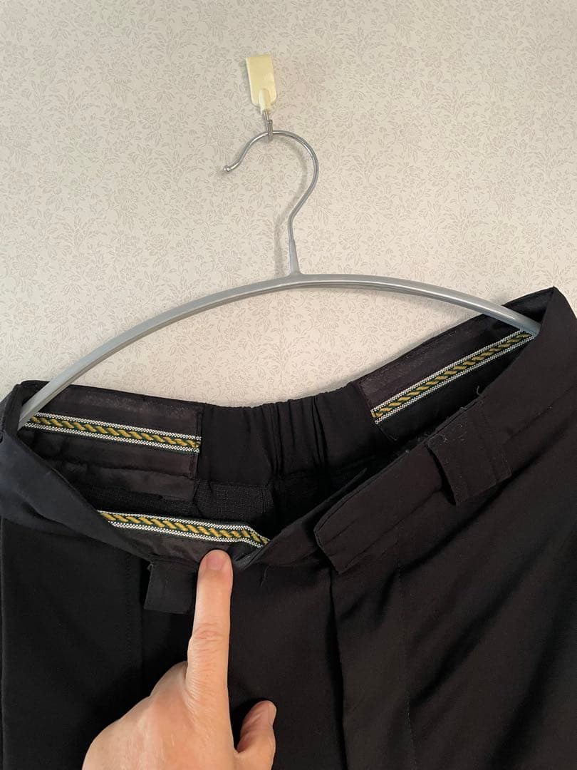 ROSEN-X ローゼンX はかま風パンツ　ユニセックス　サイドスリット　黒