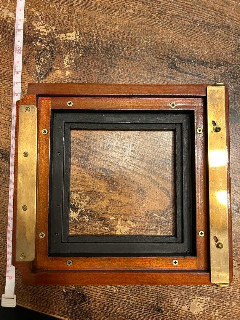 【希少品】ディアドルフ/Deardorff レンズボード アダプター 木製カメラ