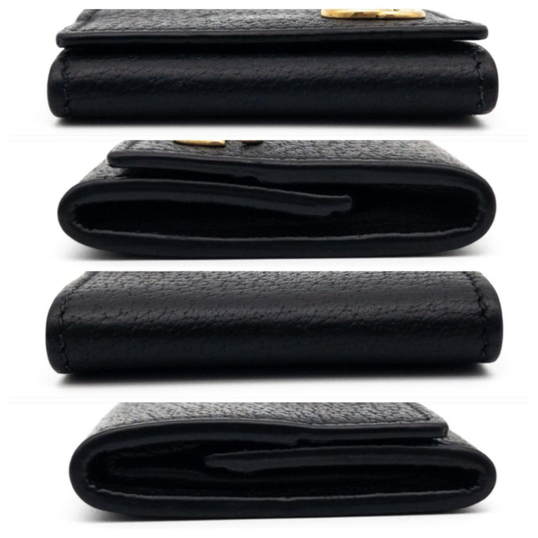 【超極美品】GUCCI GGマーモント　ケース　レザー　黒　小銭入れ
