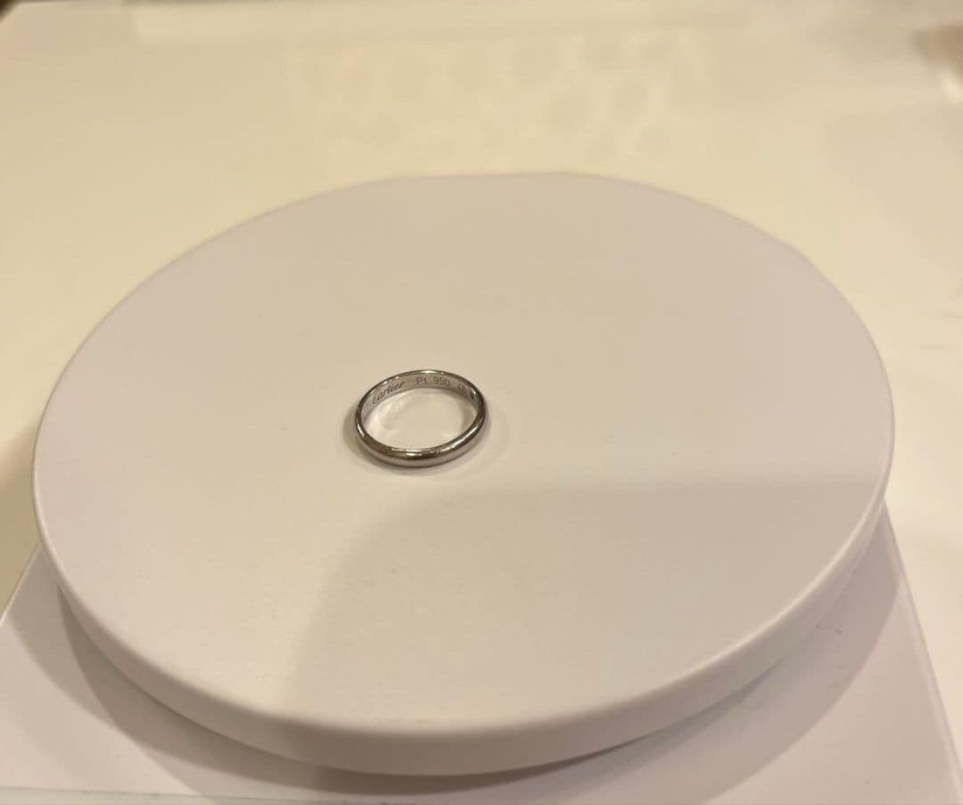 カルティエ ウェディング リング 2.5mm 1P ダイヤモンド プラチナ