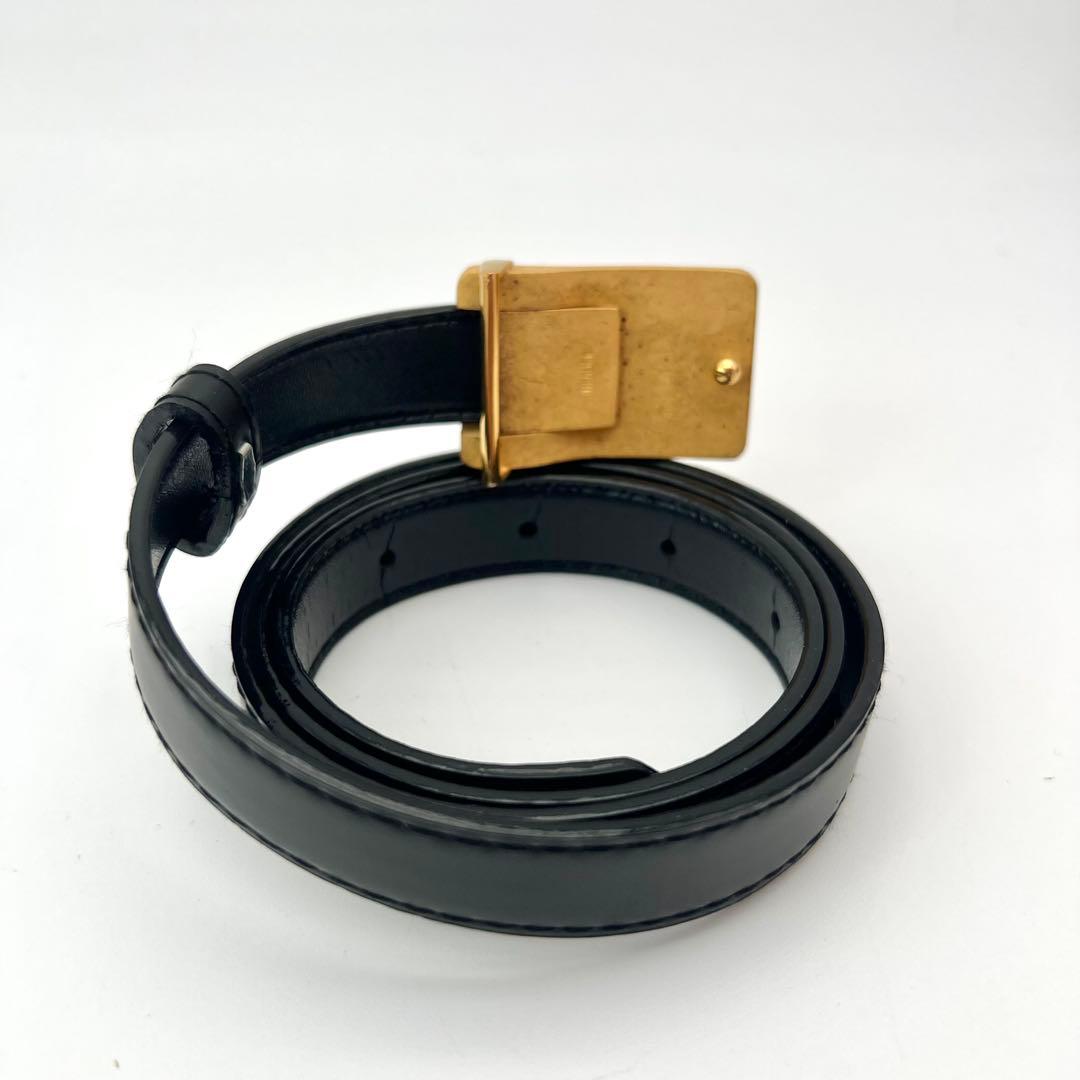 美品✨　新品ベルト　エルメス　馬車ロゴ　ベルト　　ゴールド　ブラック　レザー