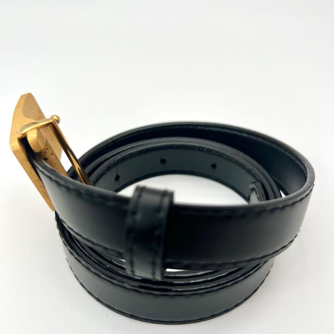 美品✨　新品ベルト　エルメス　馬車ロゴ　ベルト　　ゴールド　ブラック　レザー