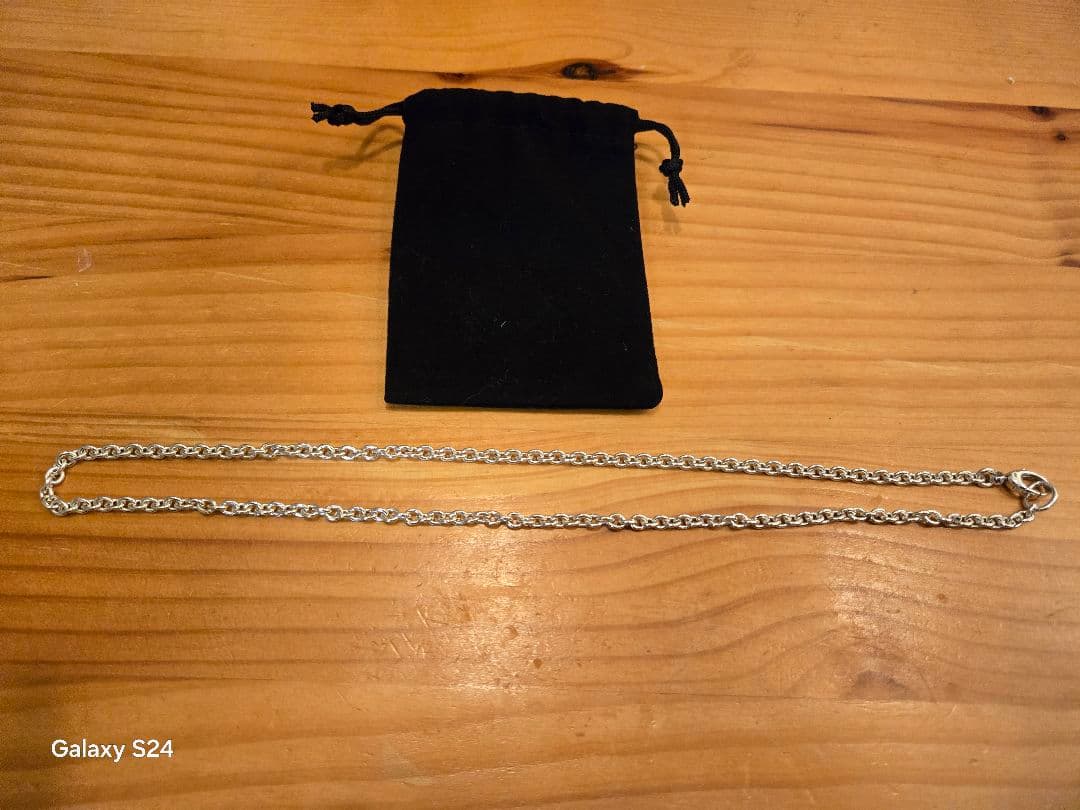 【超美品】GUCCI オーバルチェーン ネックレス 男女兼用 SV925