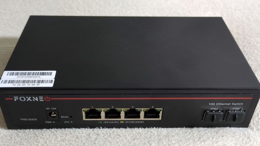FOXNEO スイッチングハブ 10G FNS-3242X