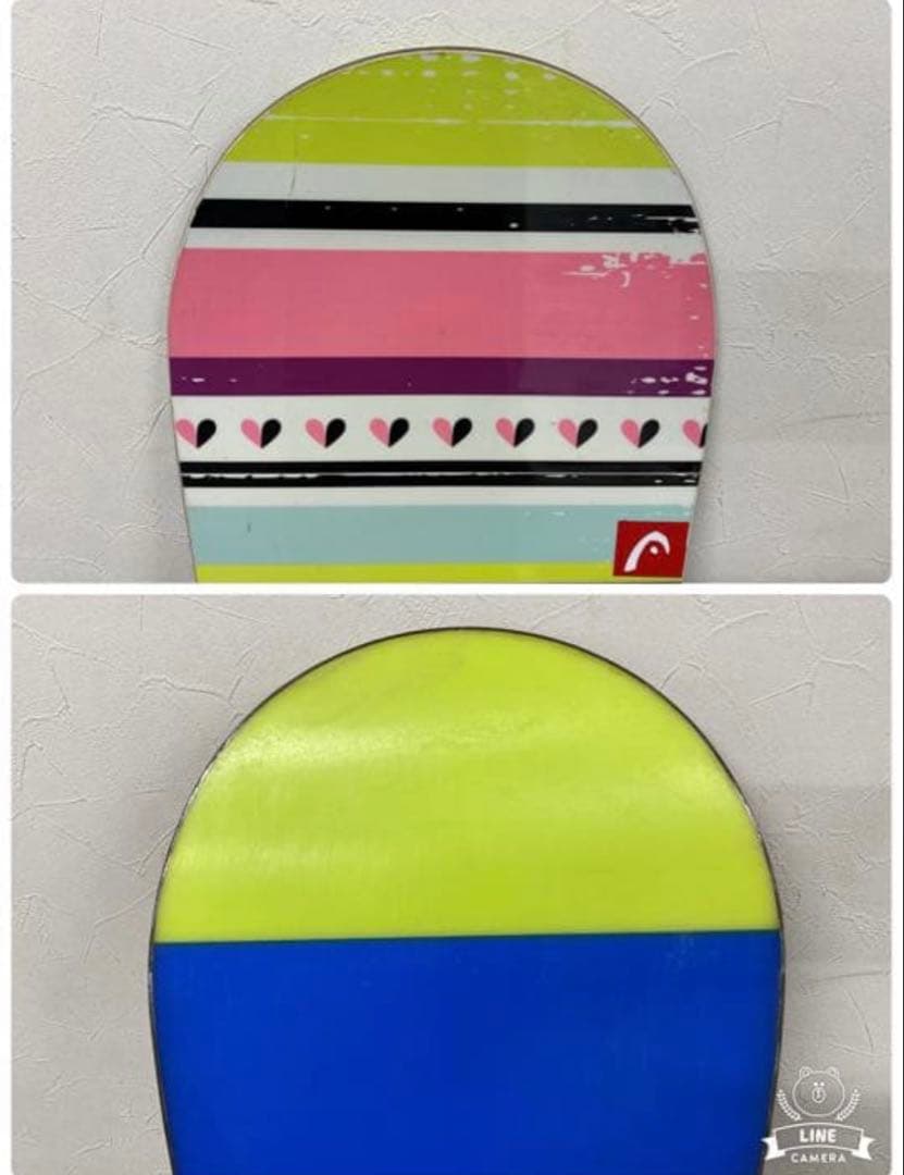 中古品　HEAD 142cmスノーボード3点セット(RE-22)