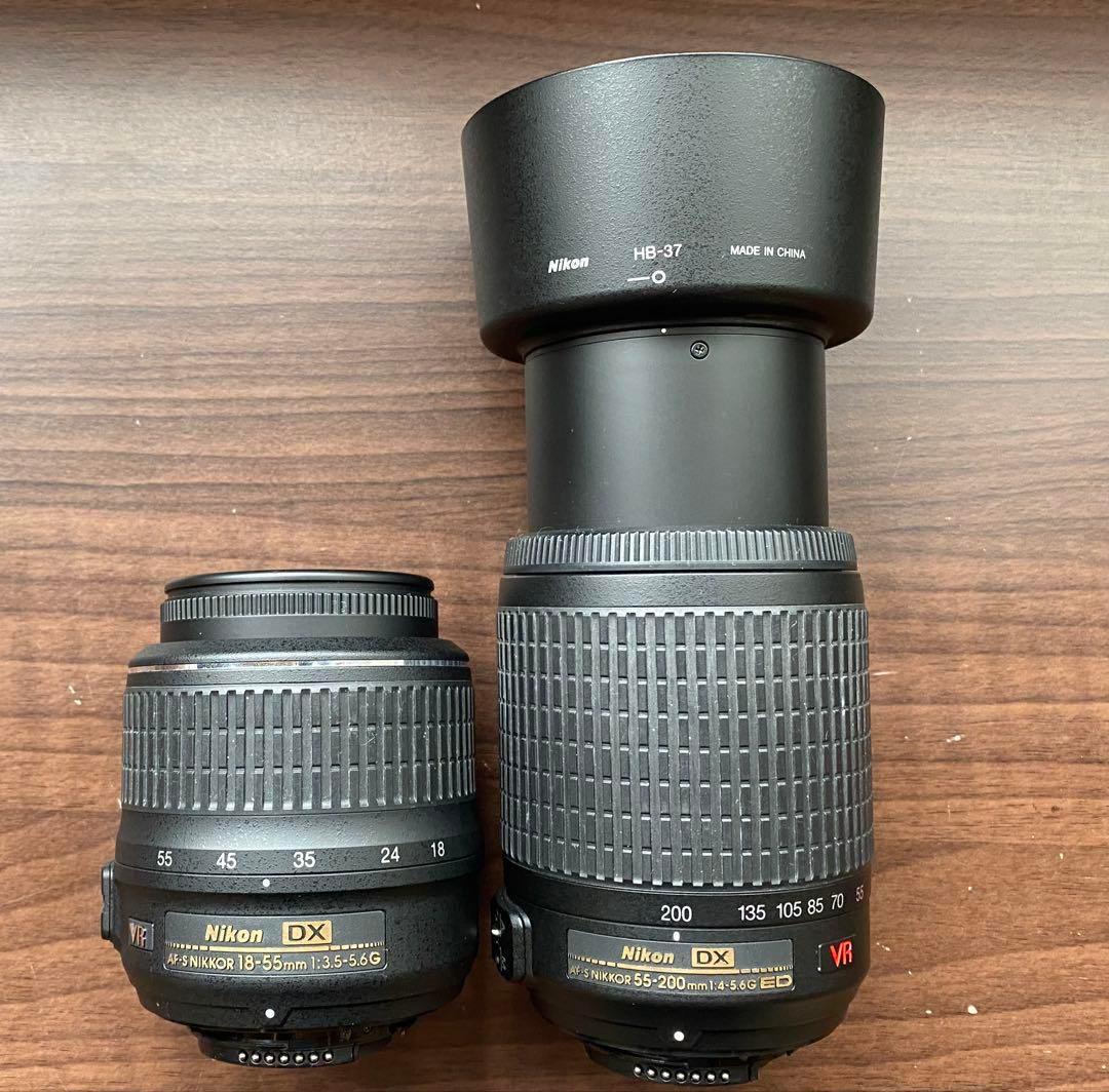 Nikon D60 デジタル　一眼レフ　カメラ　2本レンズ　手ブレ補正