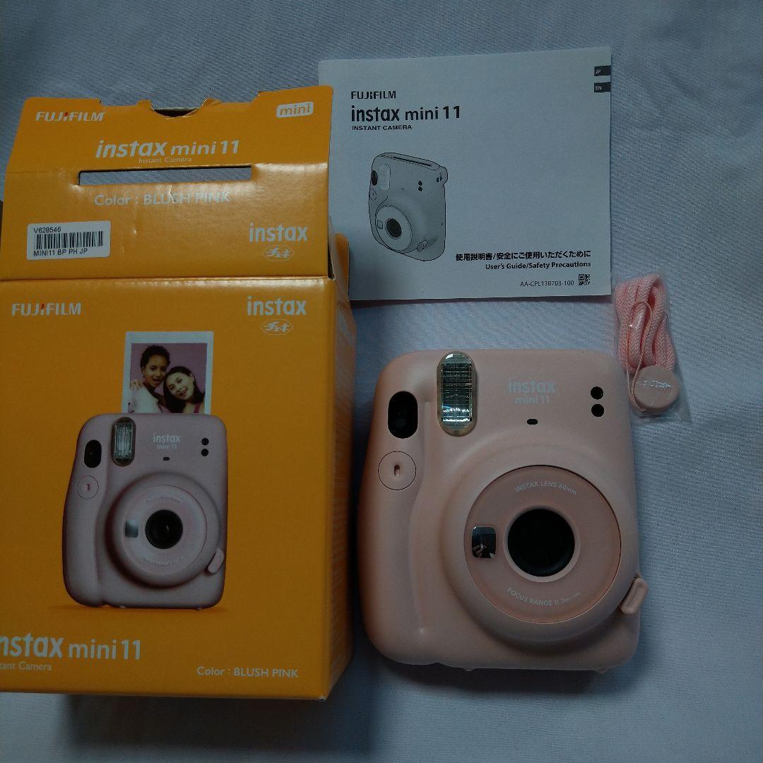 美品　FUJIFILM instax mini 11 富士　チェキ　ピンク