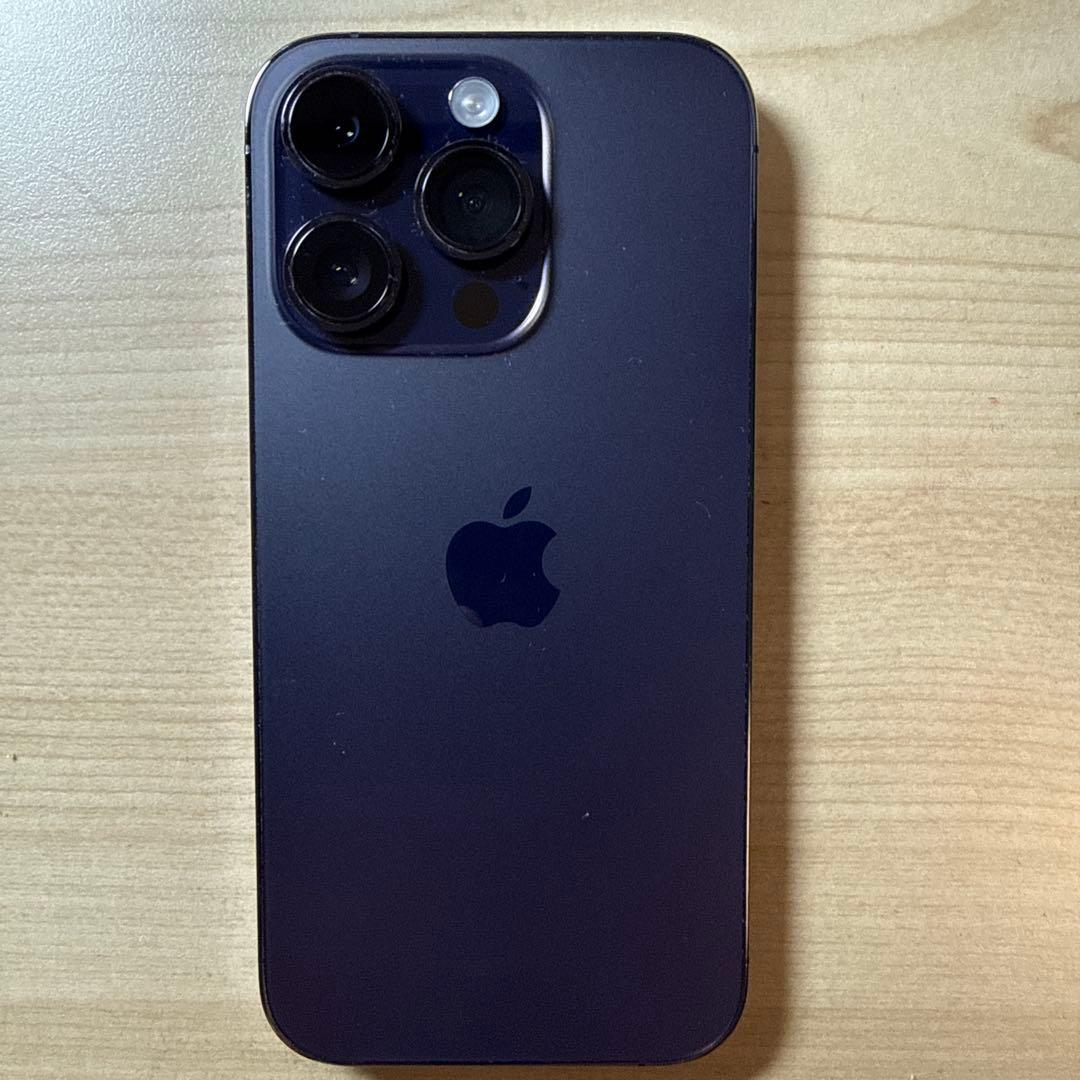 美品 Apple iPhone 14 Pro ディープパープル 128GB
