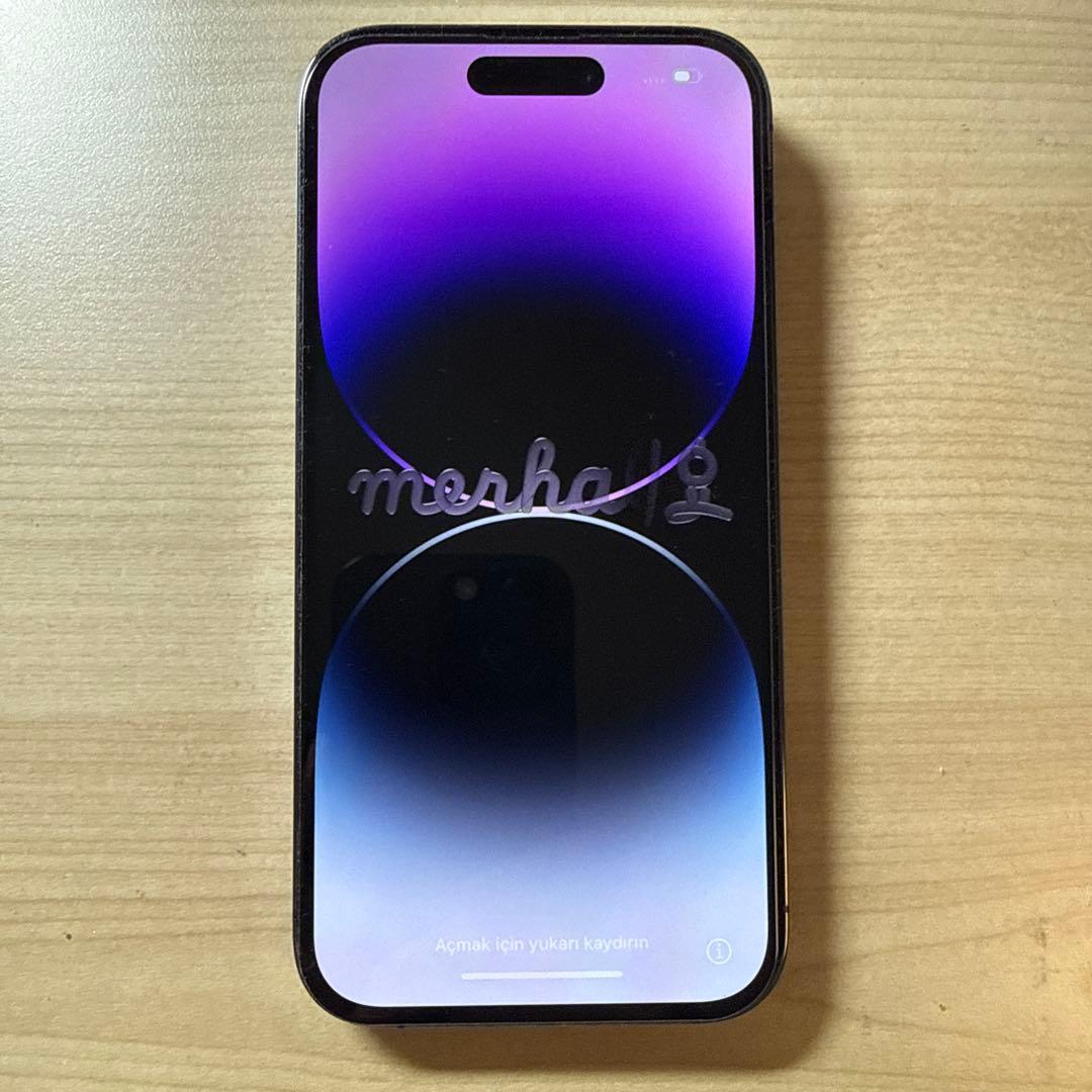 美品 Apple iPhone 14 Pro ディープパープル 128GB