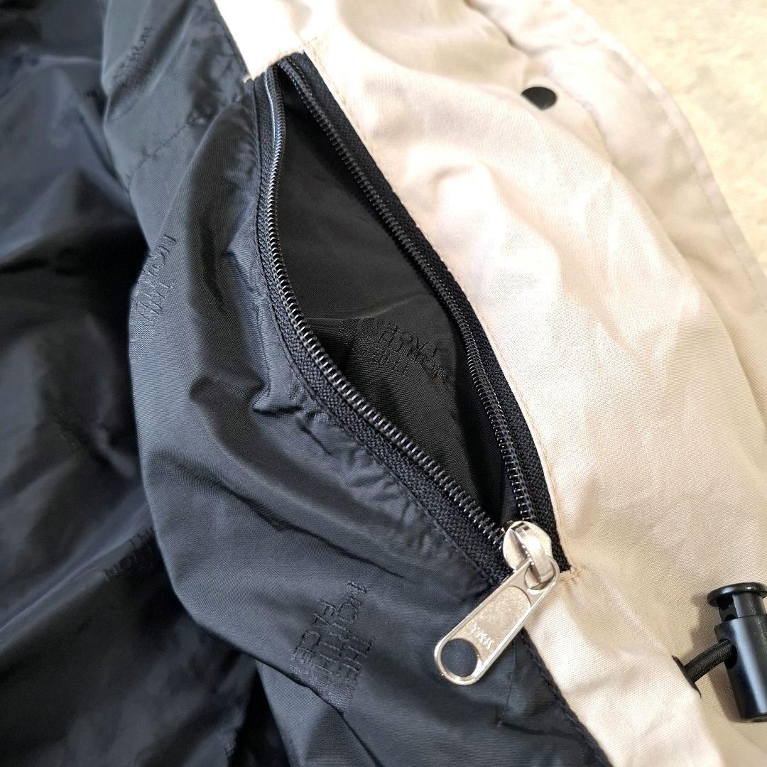 ザノースフェイス ロングダウンコート 茶タグ 80s アメリカ製 アイボリー M