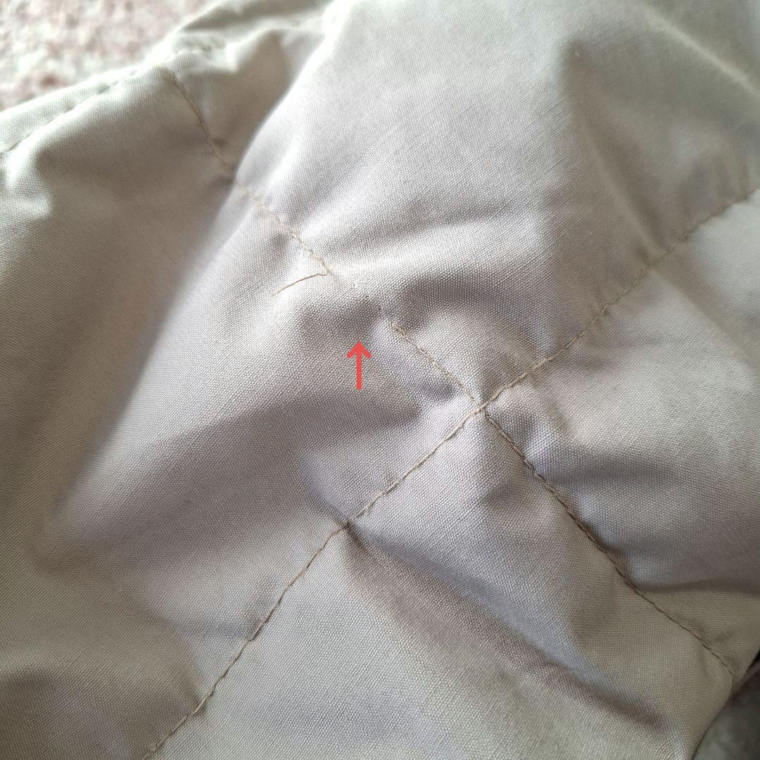 ザノースフェイス ロングダウンコート 茶タグ 80s アメリカ製 アイボリー M