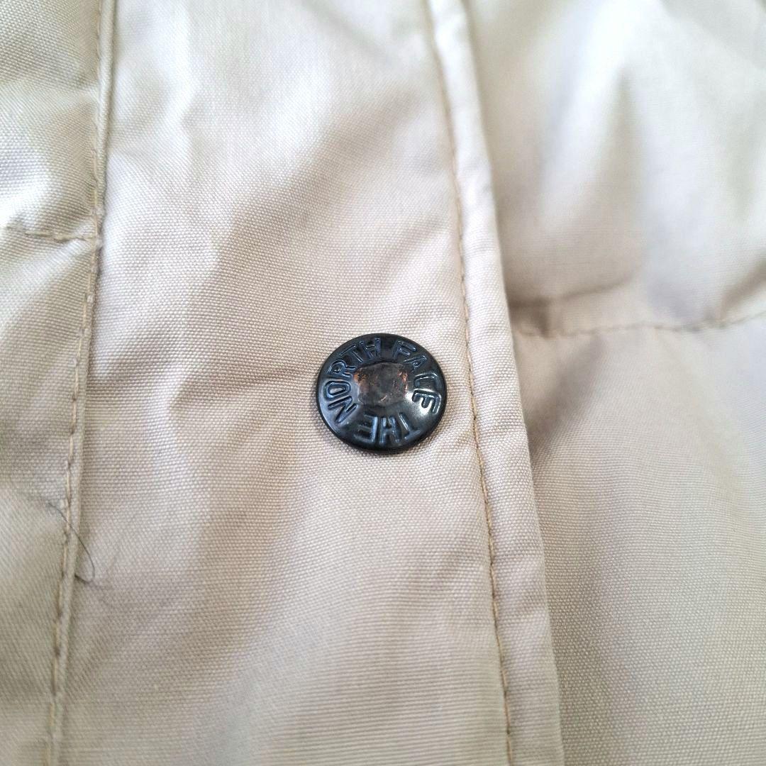 ザノースフェイス ロングダウンコート 茶タグ 80s アメリカ製 アイボリー M