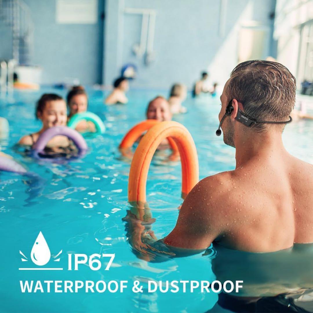 ワイヤレスマイク 完全防水 2.4G無線 ヘッドセットマイク 防塵 6時間連続