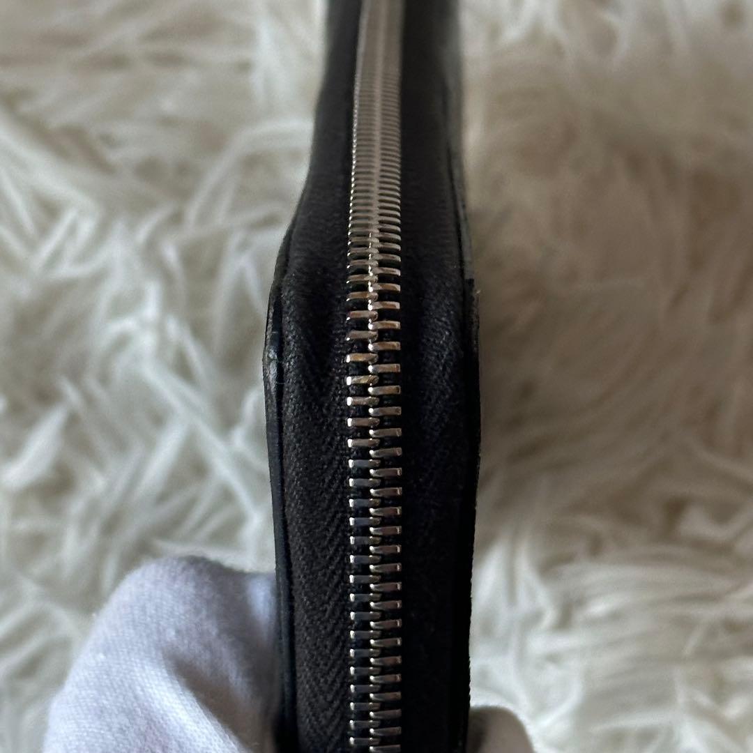 グッチ インプリメ ラウンドジップ GG柄 インターロッキング 長財布 黒