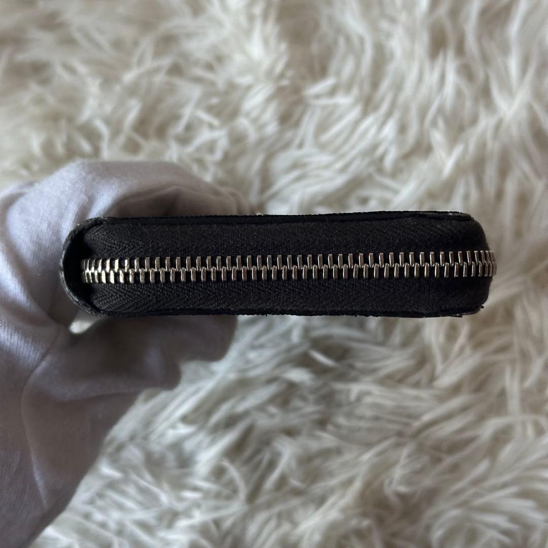 グッチ インプリメ ラウンドジップ GG柄 インターロッキング 長財布 黒