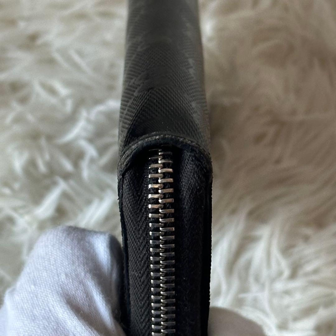 グッチ インプリメ ラウンドジップ GG柄 インターロッキング 長財布 黒