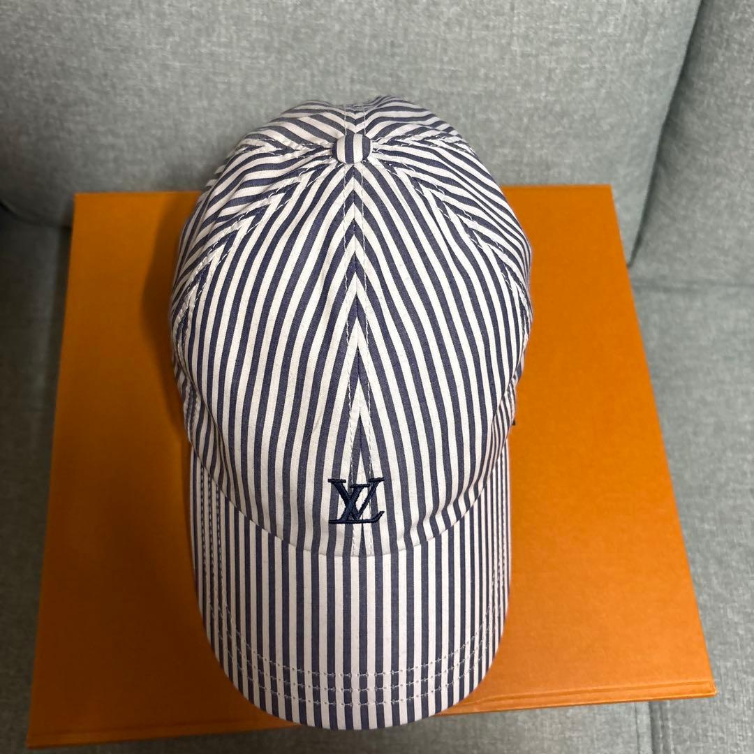 LOUIS VUITTONキャップ・LＶリーグブルーL