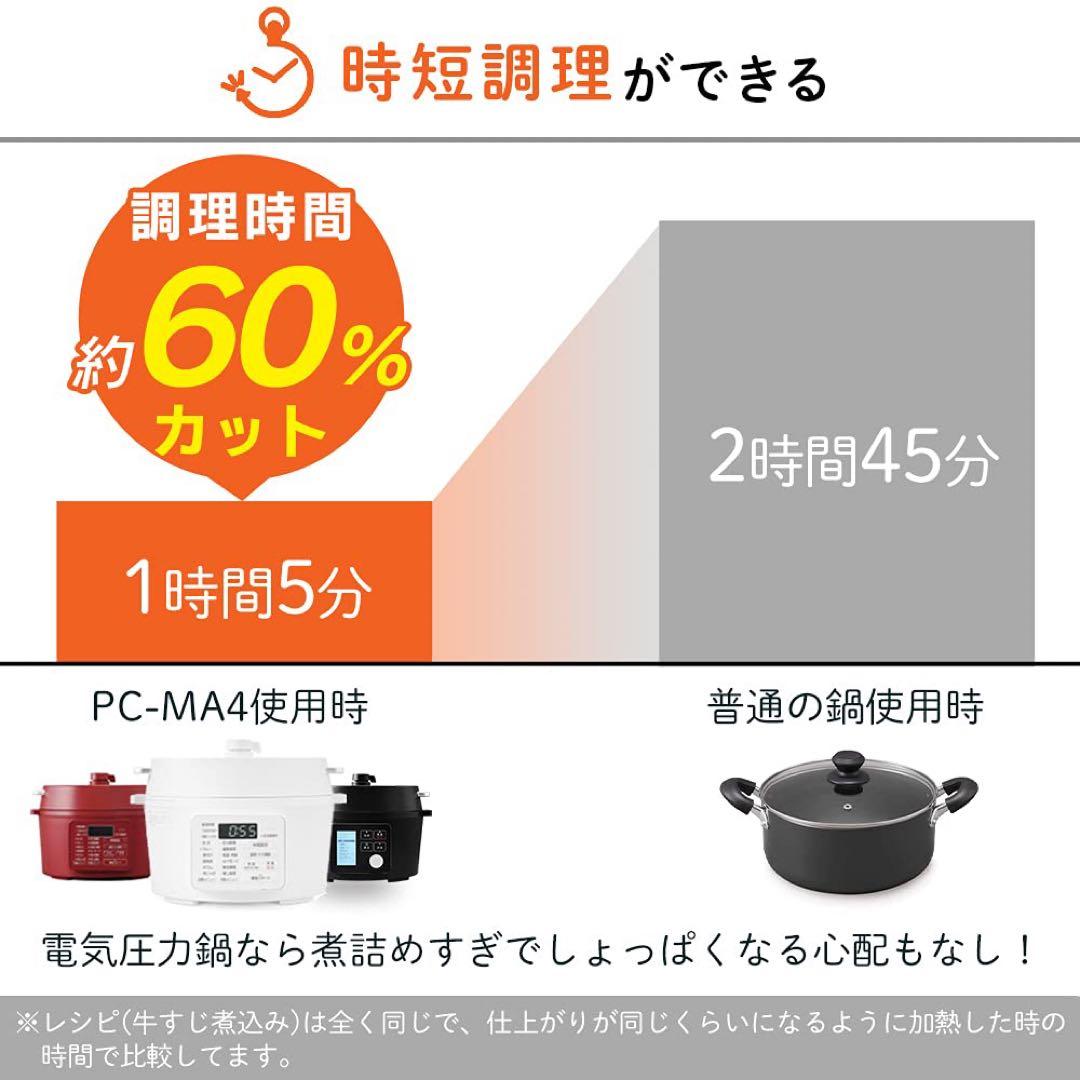 IRIS OHYAMA 電気圧力鍋 PMPC-MA2 2.2L ブラック