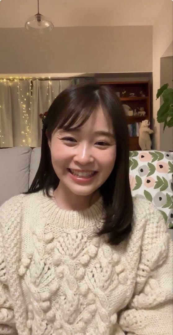 yuni ネパールハンドニット　オーバーサイズプルオーバー　アイボリー