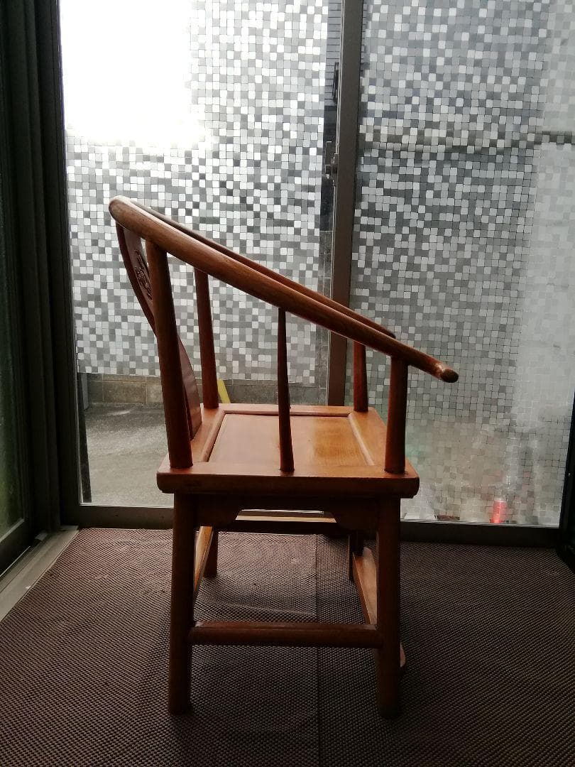 中国製アンティーク椅子　楡木黄色圏椅＋１点(ルル)