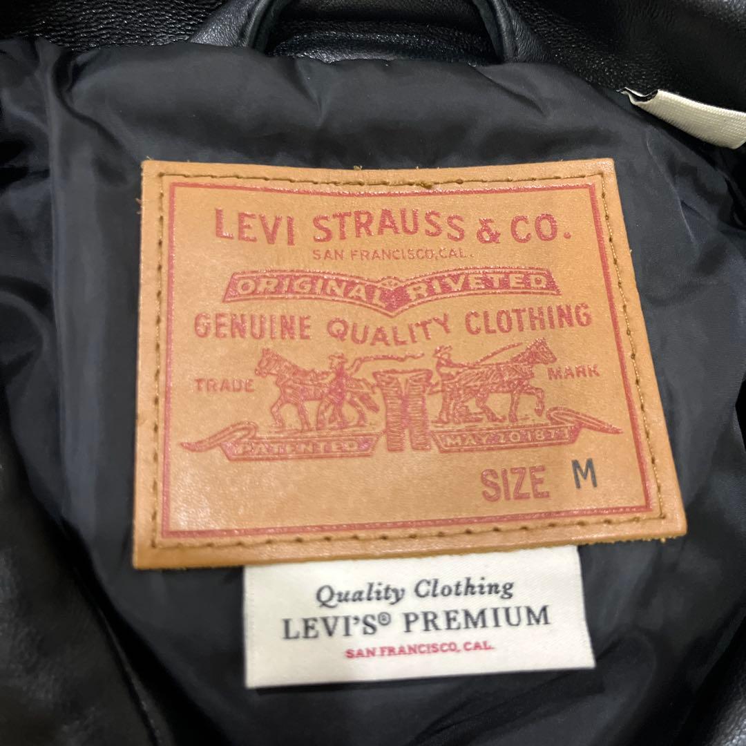 ジャケット・アウター LEVI'S FULLZIP SPORTS LEATHER JACKET