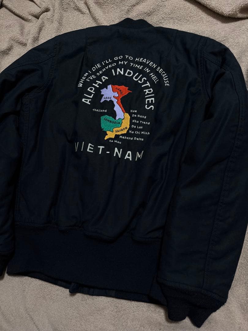 ALPHA USA 虎 ベトナム MA-1 スタジャン スカジャン unisex