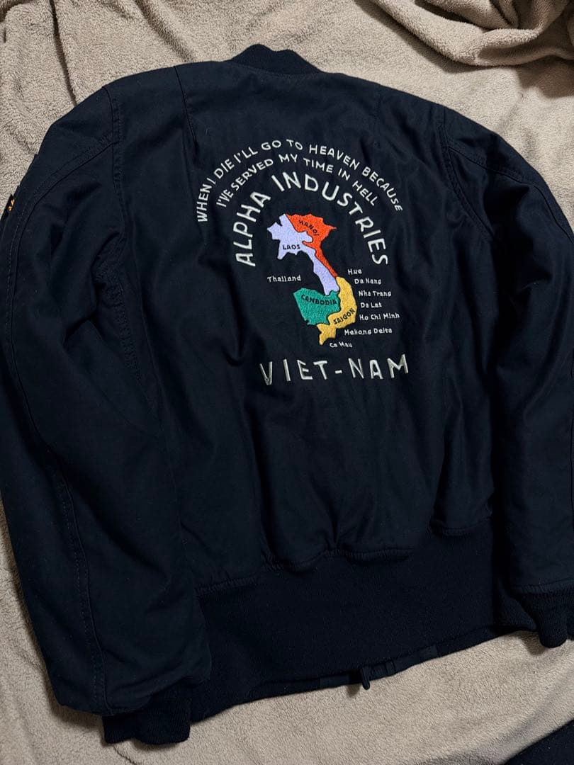 ALPHA USA 虎 ベトナム MA-1 スタジャン スカジャン unisex