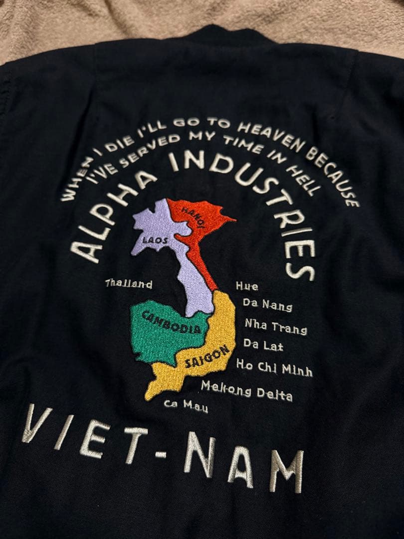 ALPHA USA 虎 ベトナム MA-1 スタジャン スカジャン unisex