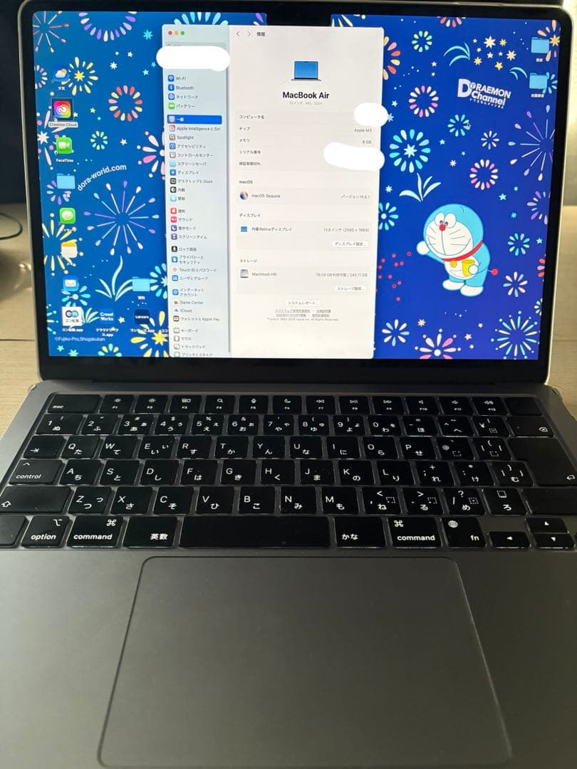 MacBook本体 Apple MacBook Air 2024 M3 8GB/256GB