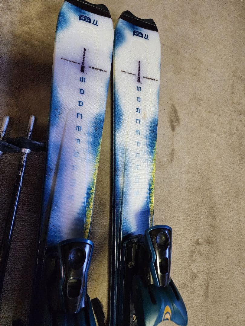 salomonカービング165☆ブーツ25～25.5☆ストック120　セット