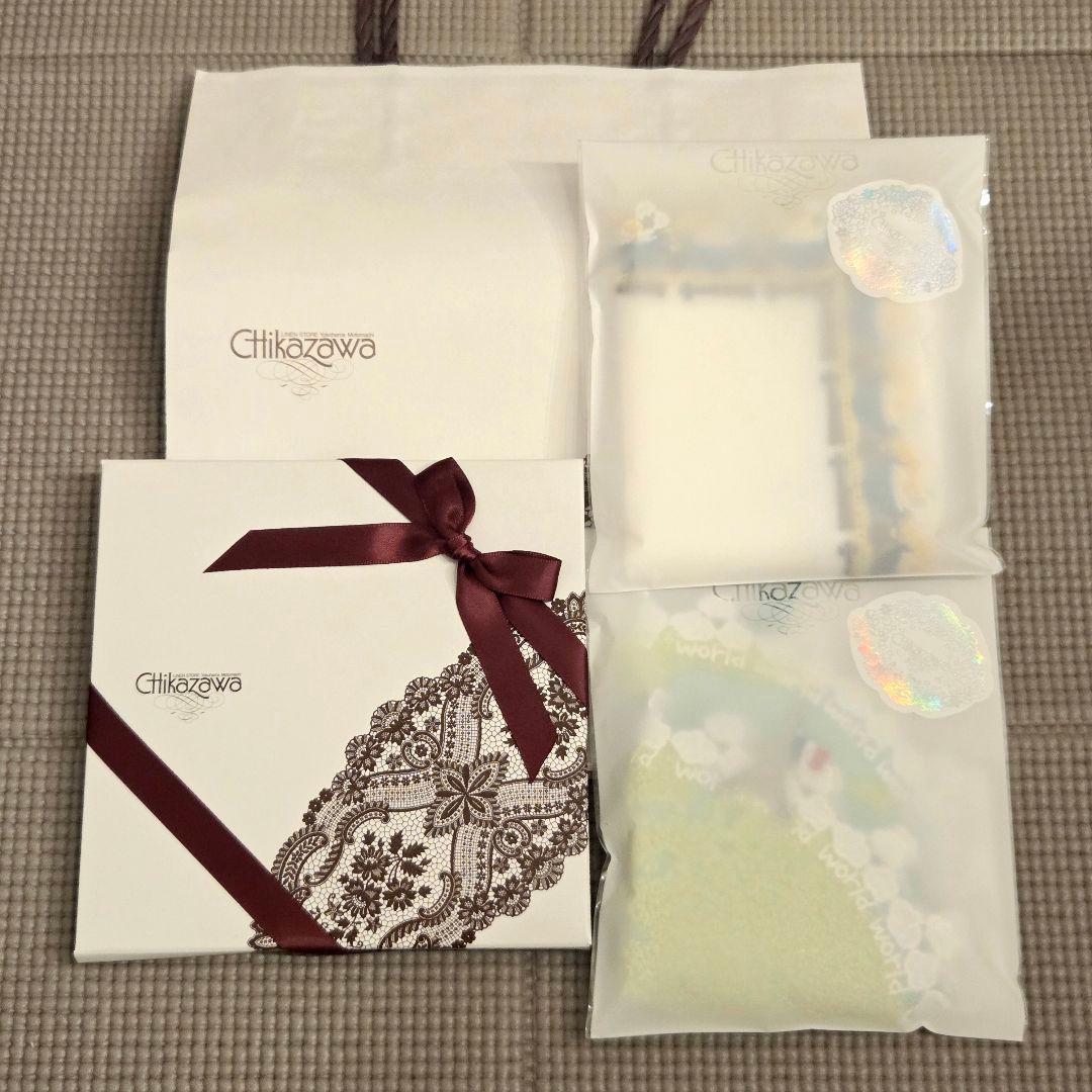 【ラッピング済・新品未使用】近沢レース タオルハンカチ 3点セット