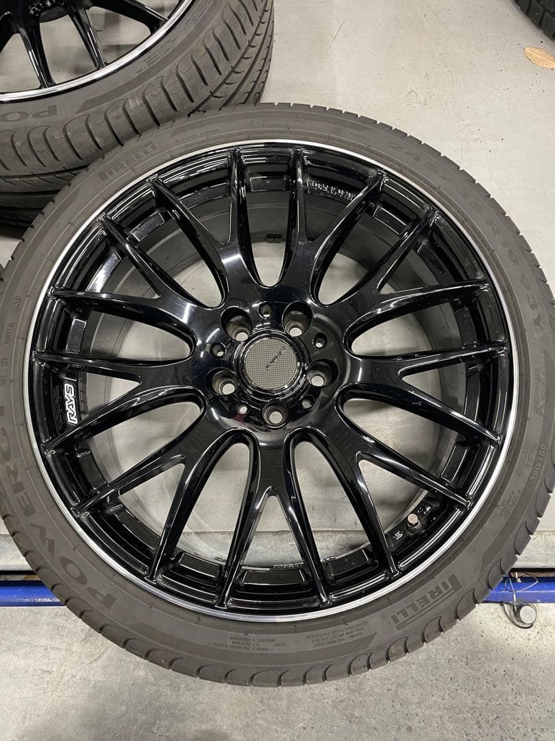 ☆最終値引き☆ RAYS ブラック ホムラ 19インチ ホイールセット