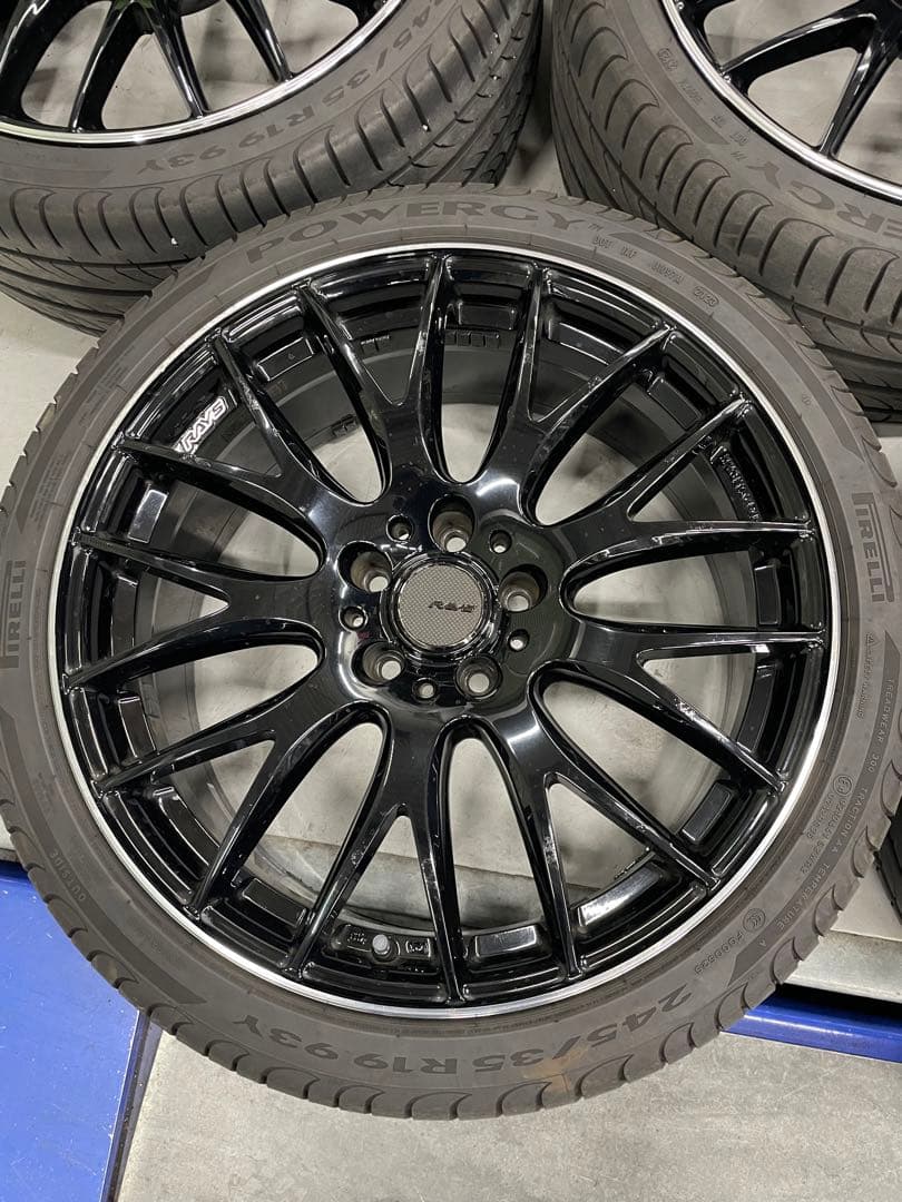 ☆最終値引き☆ RAYS ブラック ホムラ 19インチ ホイールセット