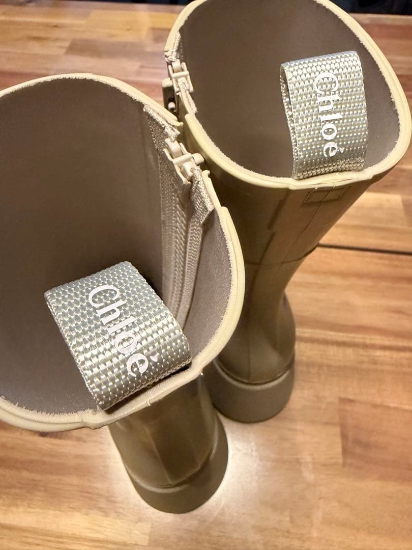 Chloé ベージュ 長靴 厚底