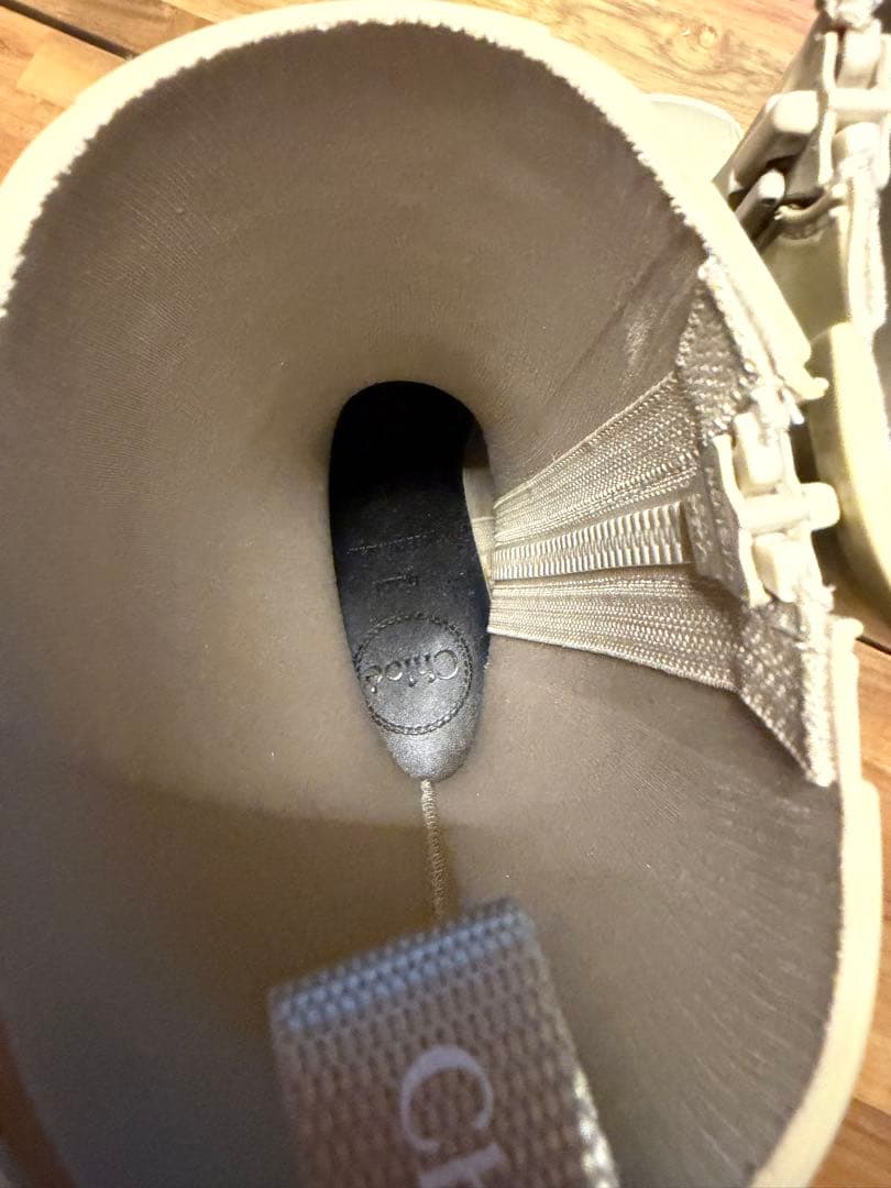 Chloé ベージュ 長靴 厚底