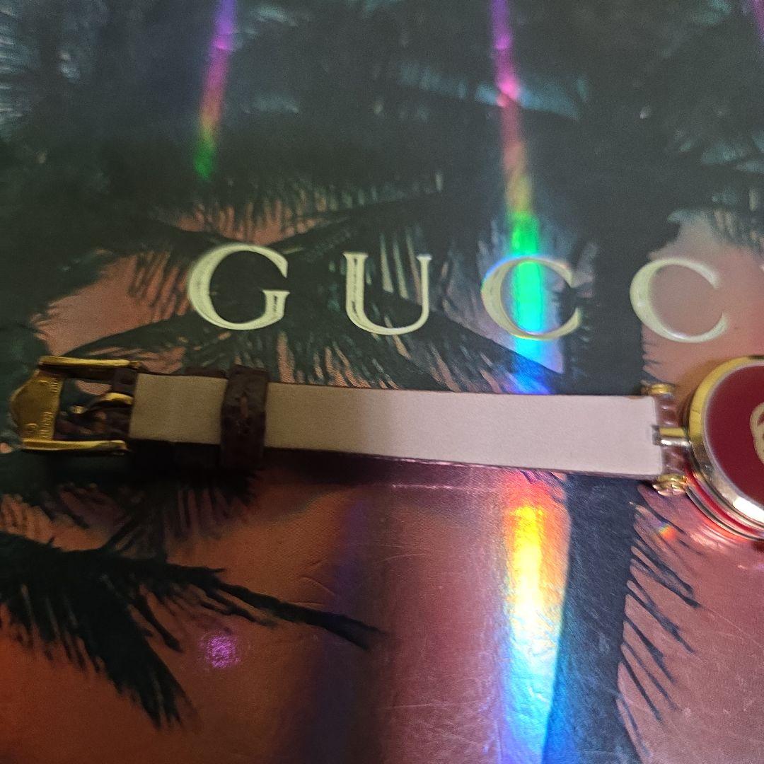 ⭐【美品レア】グッチヴィンテージシェリーラインホワイトフェイス腕時計(稼働品)