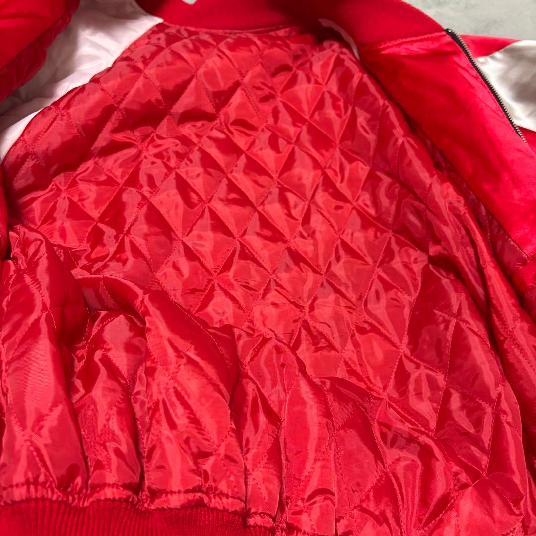 美品 Hoshihime 星姫 スカジャン 鷹 刺繍 3L 大きいサイズ