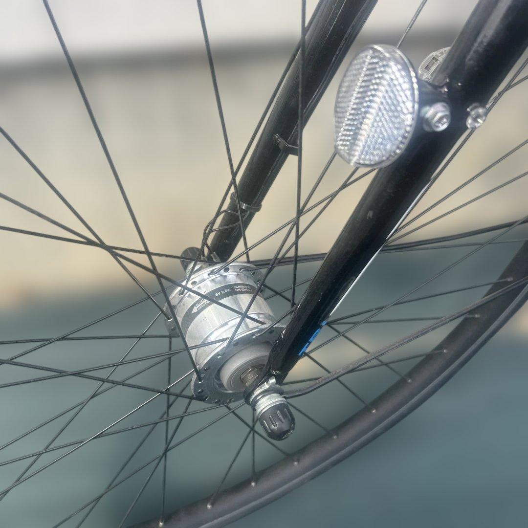 ブリヂストン クロスバイク 内装7段 ダイナモ 黒 27型